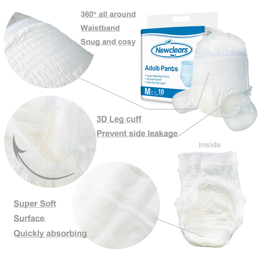 Disposable incontinence underwears