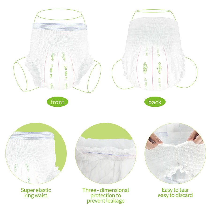 Disposable incontinence pull up pants