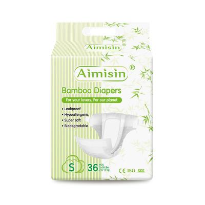 Pannolino per bambini in bambù biologico biodegradabile con etichetta privata